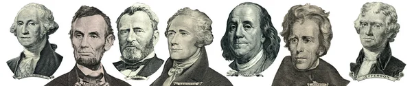 President portraits from money — Stock Photo, Image