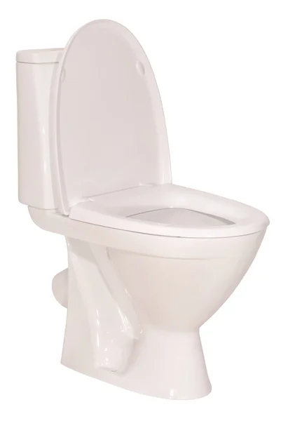 White toilet bowl  (Clipping path) — Stock Photo, Image