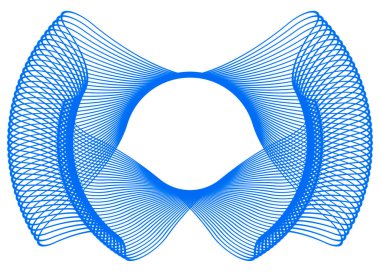 Basit mavi çerçeve ve çift vuruş. Metin dekorasyonu için monogram boş. Tebrik kartları, belgeler veya düğün davetiyeleri için mürekkep deseni. 