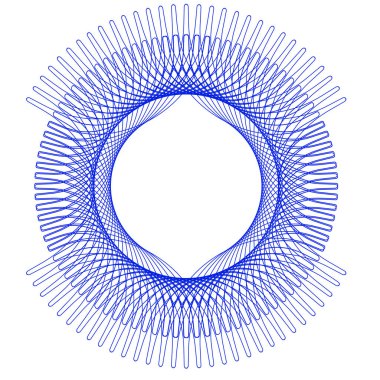 Basit mavi çerçeve ve çift vuruş. Metin dekorasyonu için monogram boş. Tebrik kartları, belgeler veya düğün davetiyeleri için mürekkep deseni. 