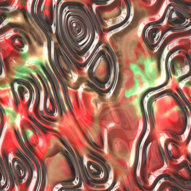 Kusursuz, çok renkli erimiş plastik jöle dalgaları dokusu. Grunge filtresi. Parmak izi, tekstil, ambalaj, duvar kağıdı, web sitesi için şablon. Yüksek çözünürlüklü fotoğraf filtresi.