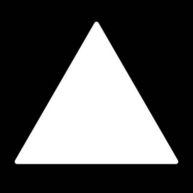 Keskin köşeli üçgen siluet simgesi. Grunge filtresi. Duvar kağıdı için monokrom parçacıkları soyut veya fotoğraf düzenleyicisi için arkaplan fotokopi maskesi. Yüksek çözünürlüklü fotoğraf filtresi.