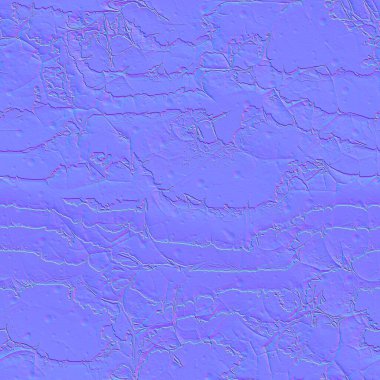 Aşırı çatlamış kuru çamur veya gerçekçi ortam için katmanlı ağaç kabuğunun kusursuz normal haritası..