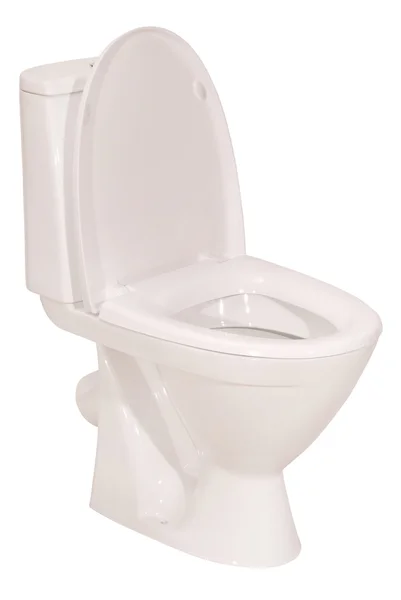 White toilet bowl  (Clipping path) — Stock Photo, Image