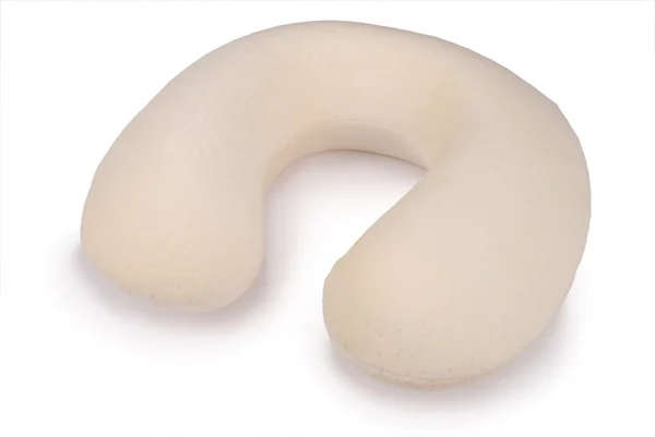 Beige pillow for neck — Stock Photo, Image