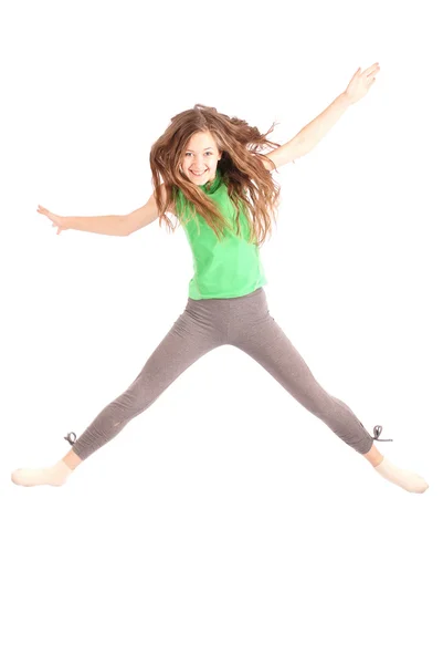 Young girl jumping — Stock Photo, Image