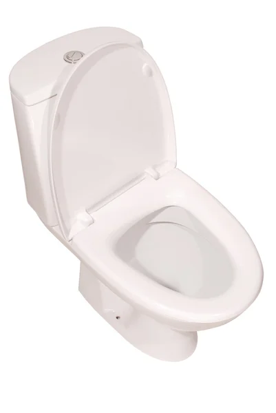 Weiße Toilettenschüssel (Schneideweg)) — Stockfoto