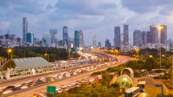 Tel Aviv gród - dzień i prawie Tilt Shift — Wideo stockowe