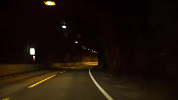 Driving through tunnel — Stock Video