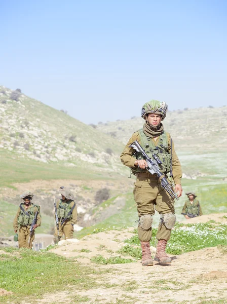 Soldado israelí - Brigada de paracaidistas — Foto de Stock