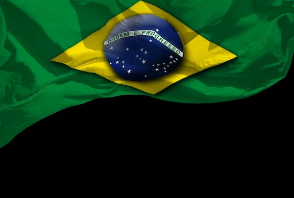 Bandiera Brasile isolata — Foto Stock