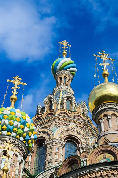 San Petersburgo, Rusia, Iglesia Ortodoxa "Balnearios a sangre " — Foto de Stock
