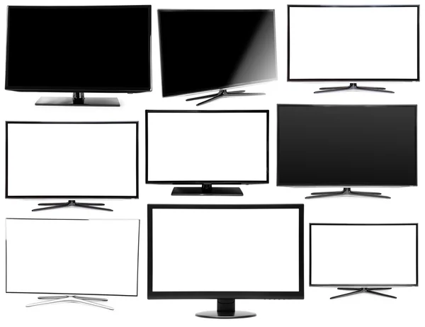 Samling av 4 k monitorer — Stockfoto