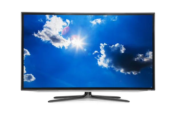 Flat television  4k monitor — Stock Photo, Image
