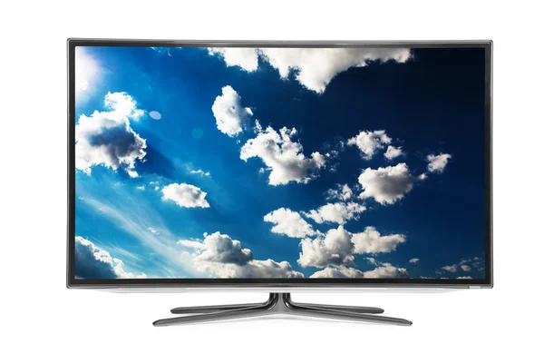 Flat television  4k monitor — Stock Photo, Image