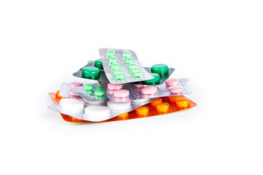 hapları üzerinde beyaz