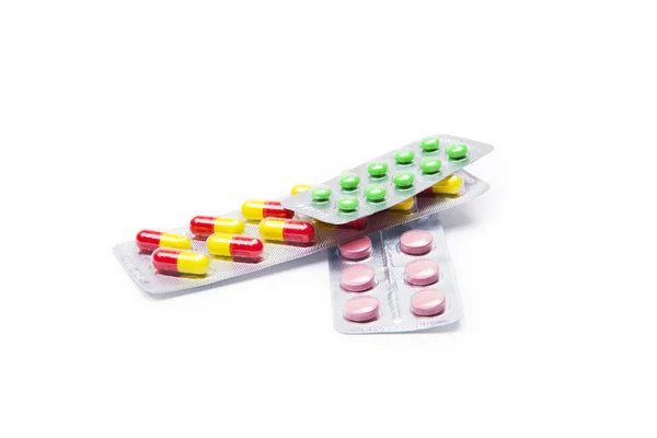 Pills on white — Stock Photo, Image