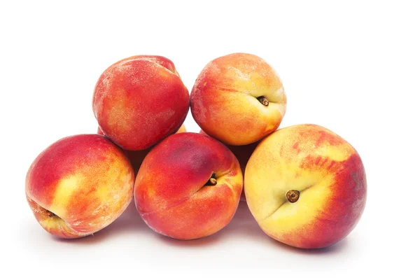 Peaches on white — Stock Photo, Image