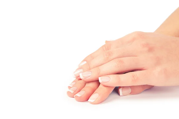 Vrouw nagels — Stockfoto