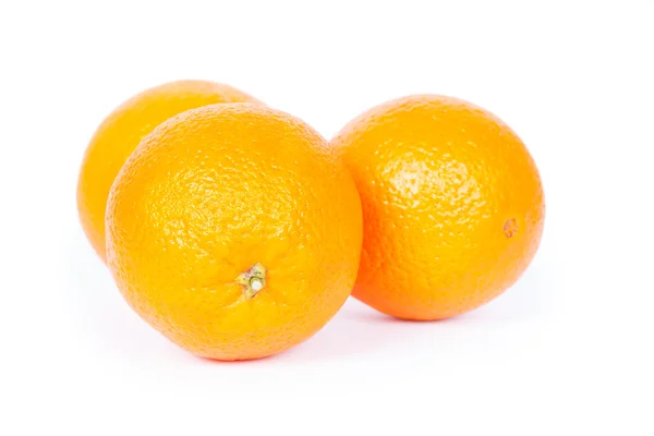 Orangen auf Weiß — Stockfoto