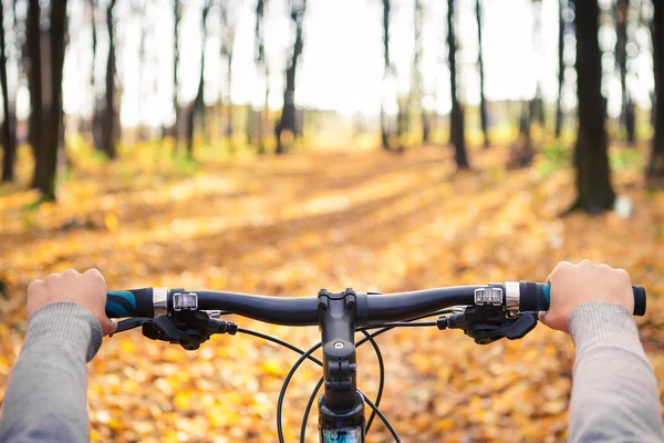 Mountainbiken — Stockfoto