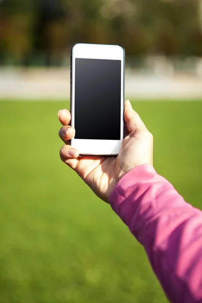 Telefono in mano — Foto Stock