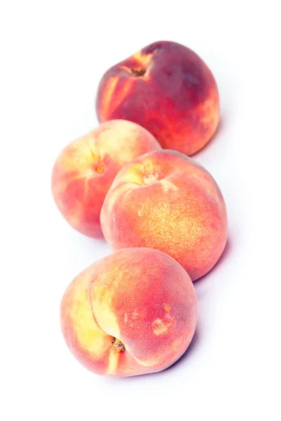 Peaches on white — Stock Photo, Image