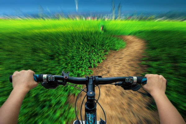 Mountain biking — Stock Photo, Image