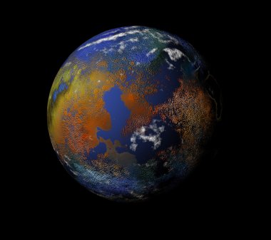 bizim dünya evren ve parlak güneş