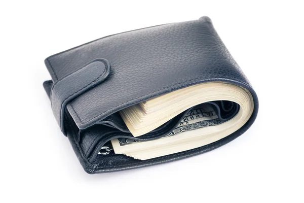 Black purse — Stock Photo, Image