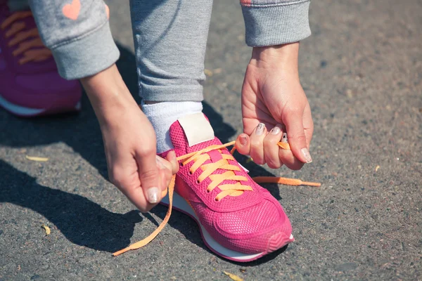 Roze trainers — Stockfoto