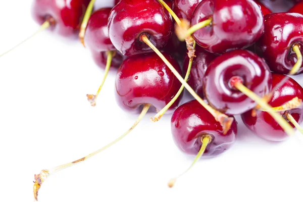 Sweet cherry, na białym tle — Zdjęcie stockowe