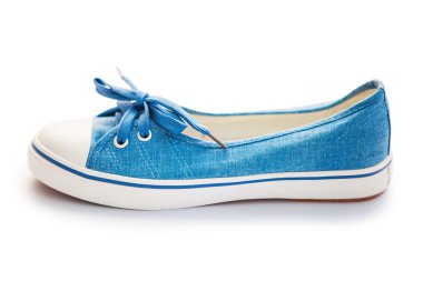 beyaz zemin üzerinde izole Ayakkabı