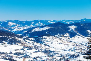 güzel kış dağlar