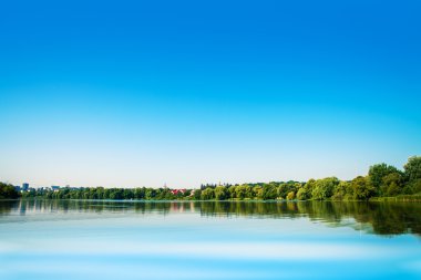 pitoresk orman ve nehir