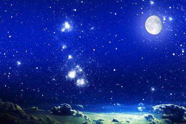 Yıldızlı gece gökyüzü