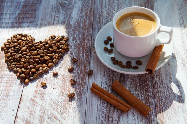 Tazza di caffè bianco — Foto Stock