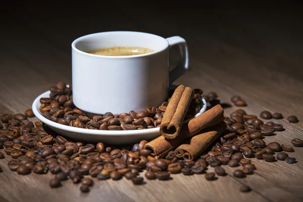 Weiße Kaffeetasse — Stockfoto