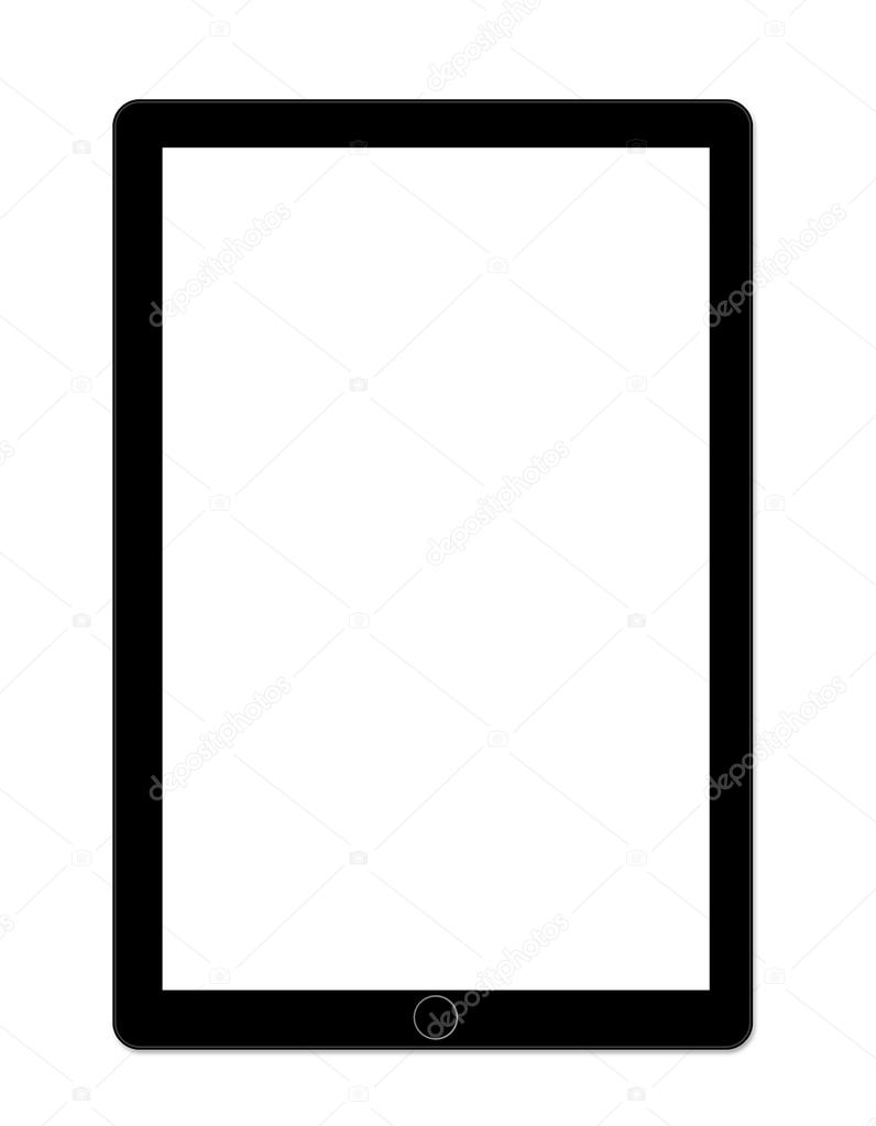 Black blank tablet