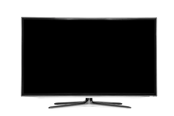 Moderne zwarte blanco monitor — Stockfoto