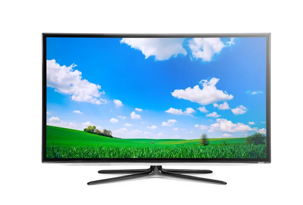 Flat modern television — Stock Photo, Image