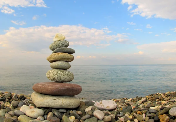 Sea pebble tower — Stock Photo, Image