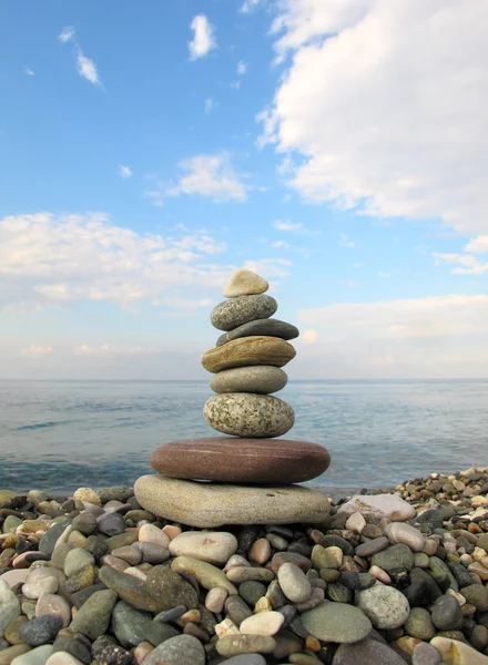 Sea pebble tower — Stock Photo, Image