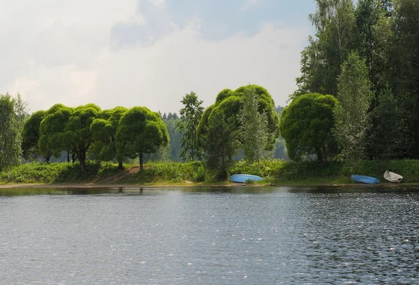 Riverbank Vuoksa — Stockfoto