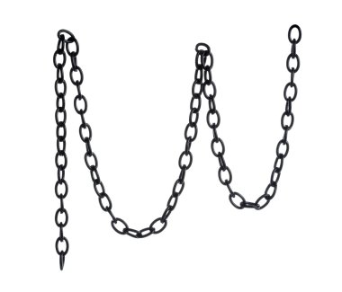 Black metal chain clipart