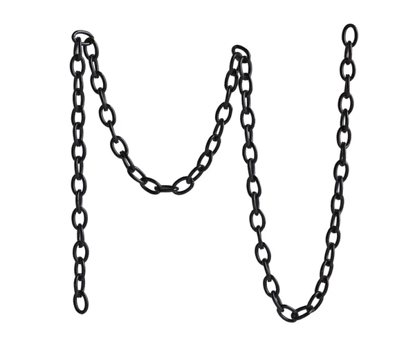 Black metal chain — Stock Photo, Image