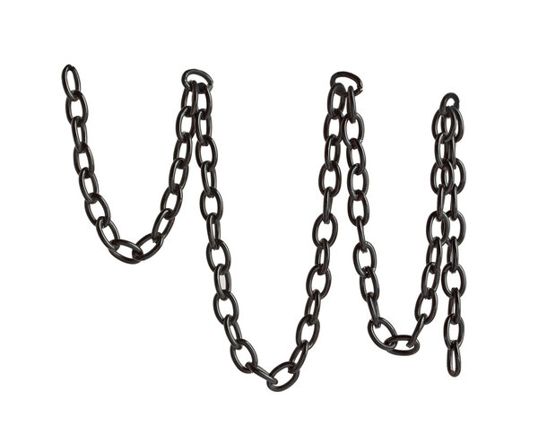 Чёрная металлическая цепь
