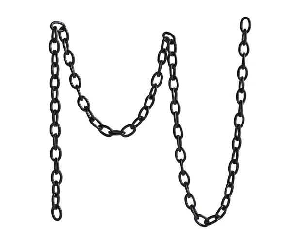 Black metal chain Royalty Free Stock Images