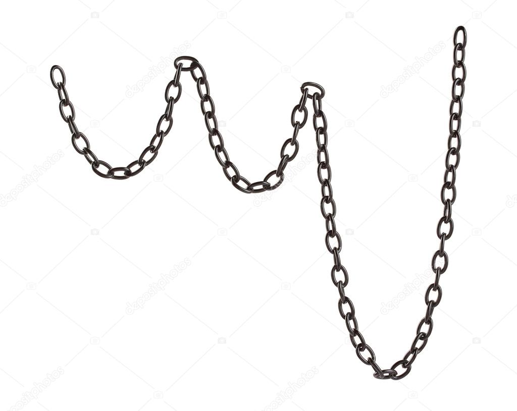 Black metal chain