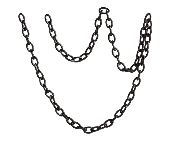 Black metal chain — Stock Photo, Image